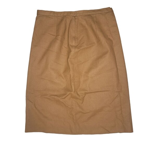 Pendleton Vintage Wool Pencil Skirt Size 20 Camel Brown - Picture 2 of 5